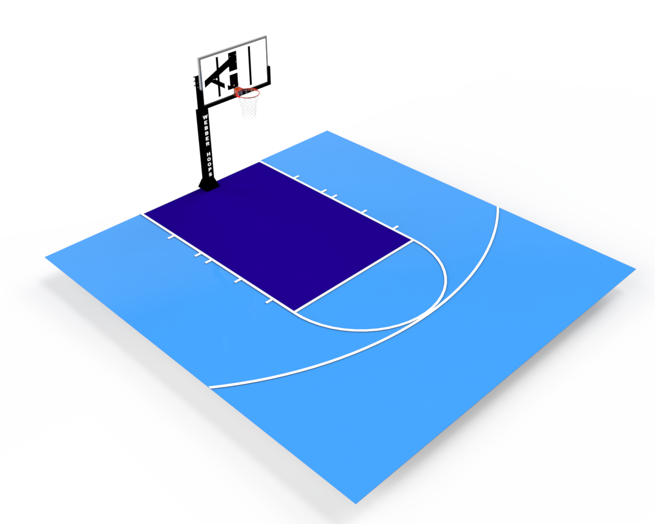 28' x30' bball court